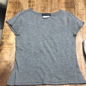 Grey silk and cashmere top! Super cute